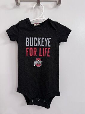 Homage Ohio State 'Buckeye For Life' Baby Onesie
